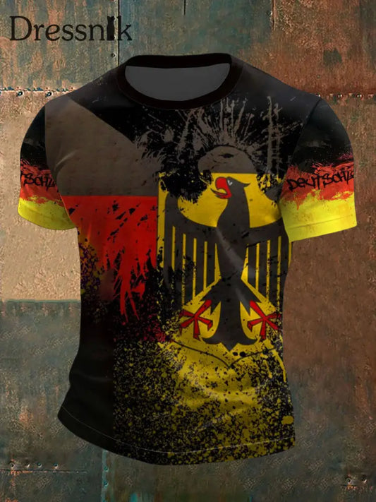 Deutsches T-Shirt für Männer Schwarz / S