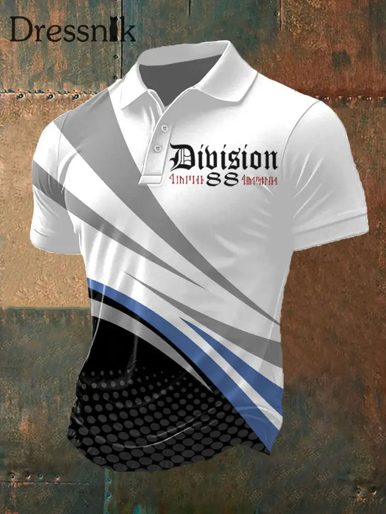 Deutschland bedrucktes Herren hemd Blau / S