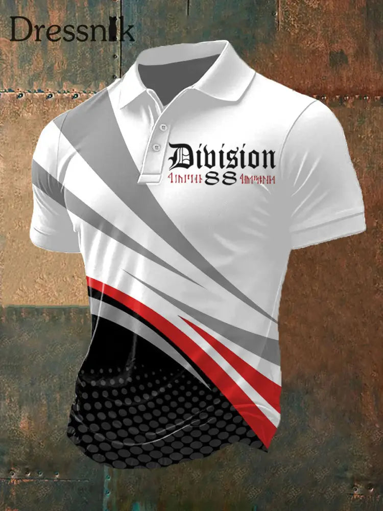 Deutschland bedrucktes Herren hemd Rot / S