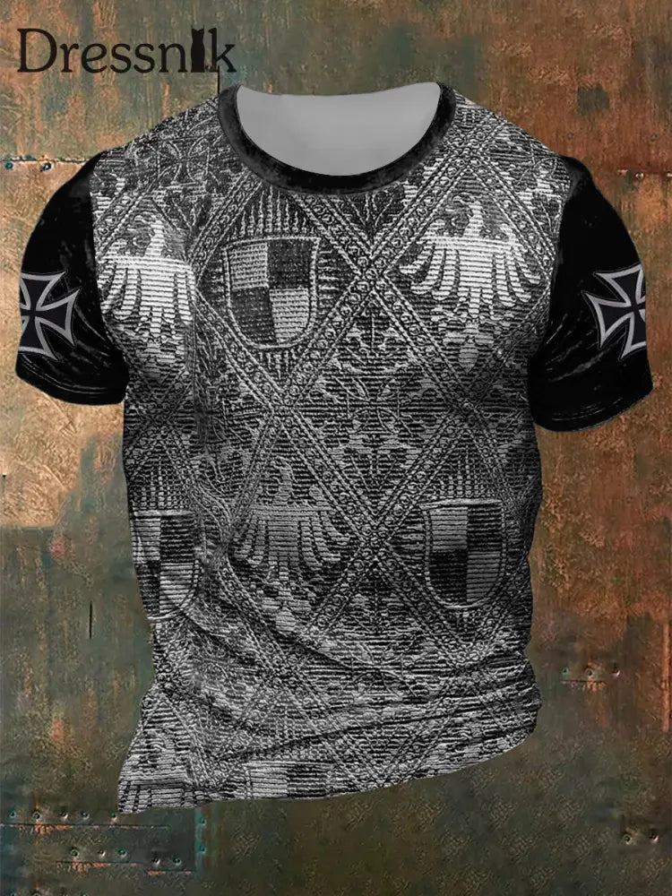 Deutschland bedrucktes Kurzarm-T-Shirt für Männer als bild / S