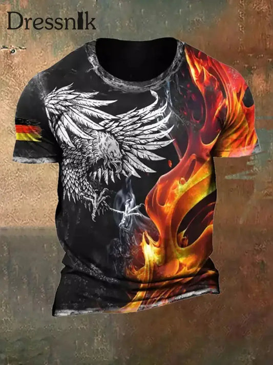 Deutschland bedrucktes Kurzarm-T-Shirt für Männer als bild / S