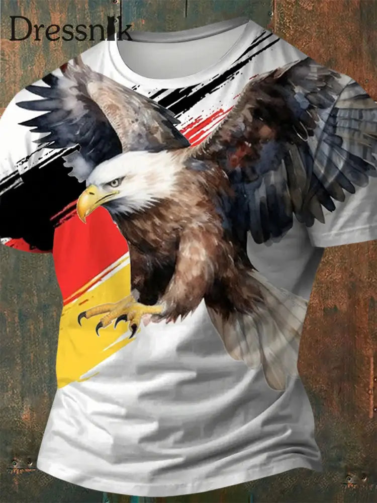 Deutschland bedrucktes Kurzarm-T-Shirt für Männer Weiß / S