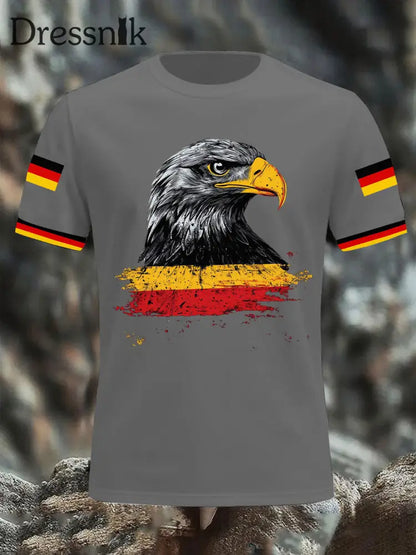 Deutschland bedrucktes T-Shirt für Männer Grau / S