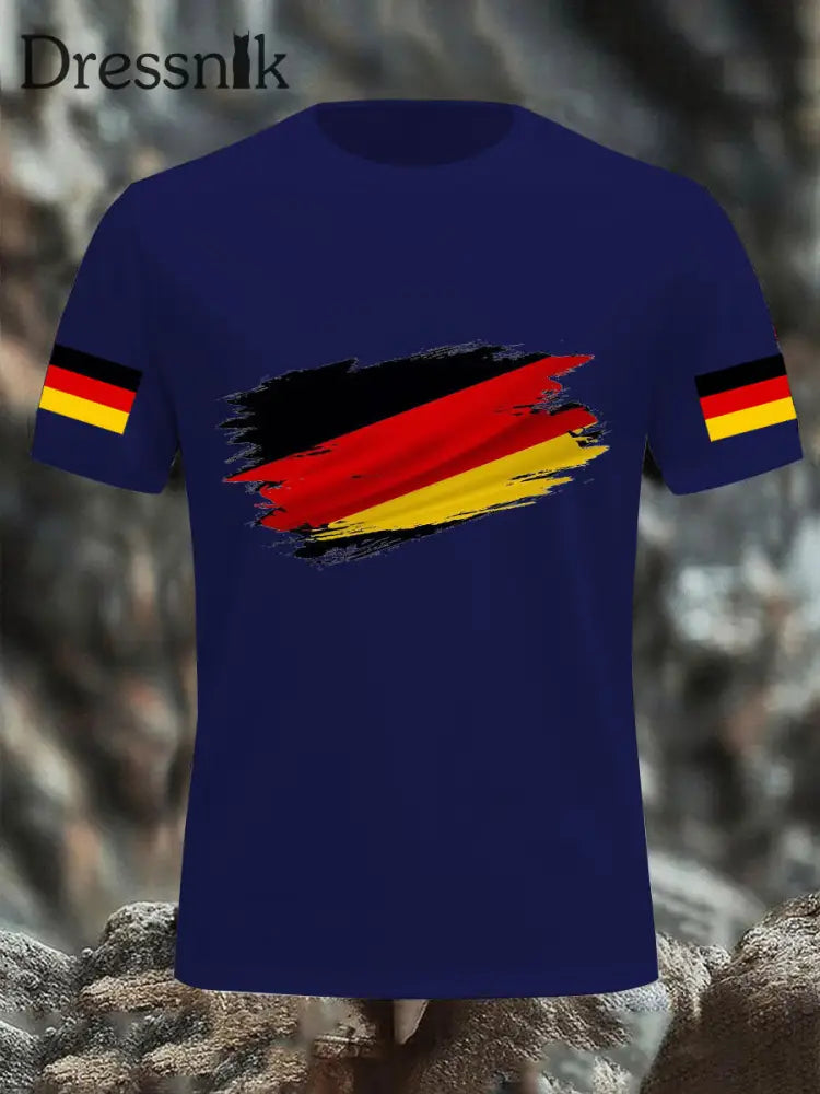 Deutschland bedrucktes T-Shirt für Männer Lila / S
