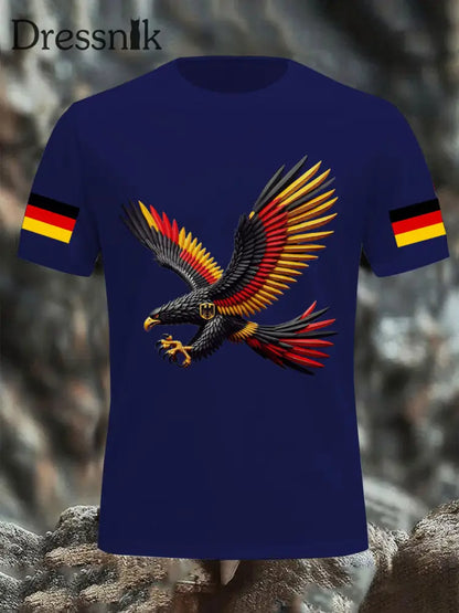 Deutschland bedrucktes T-Shirt für Männer Lila / S