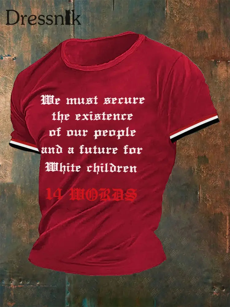 Deutschland bedrucktes T-Shirt für Männer Rot / S