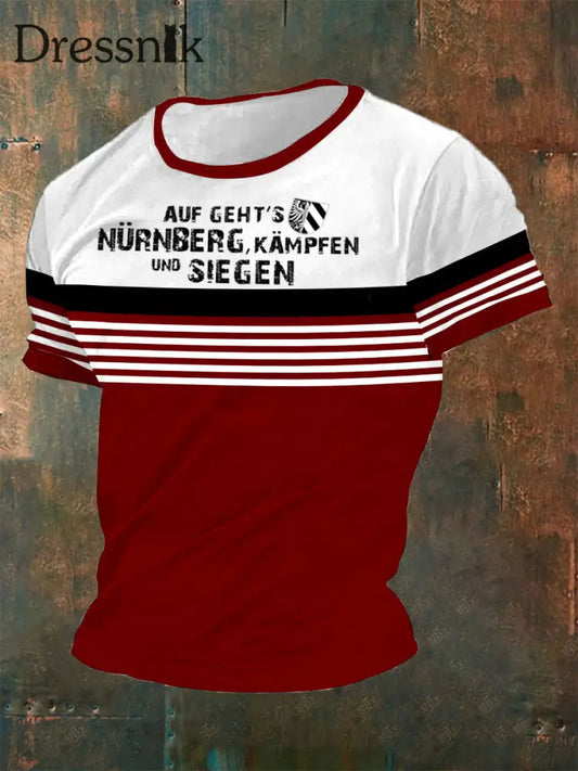 Deutschland bedrucktes T-Shirt für Männer Rot / S