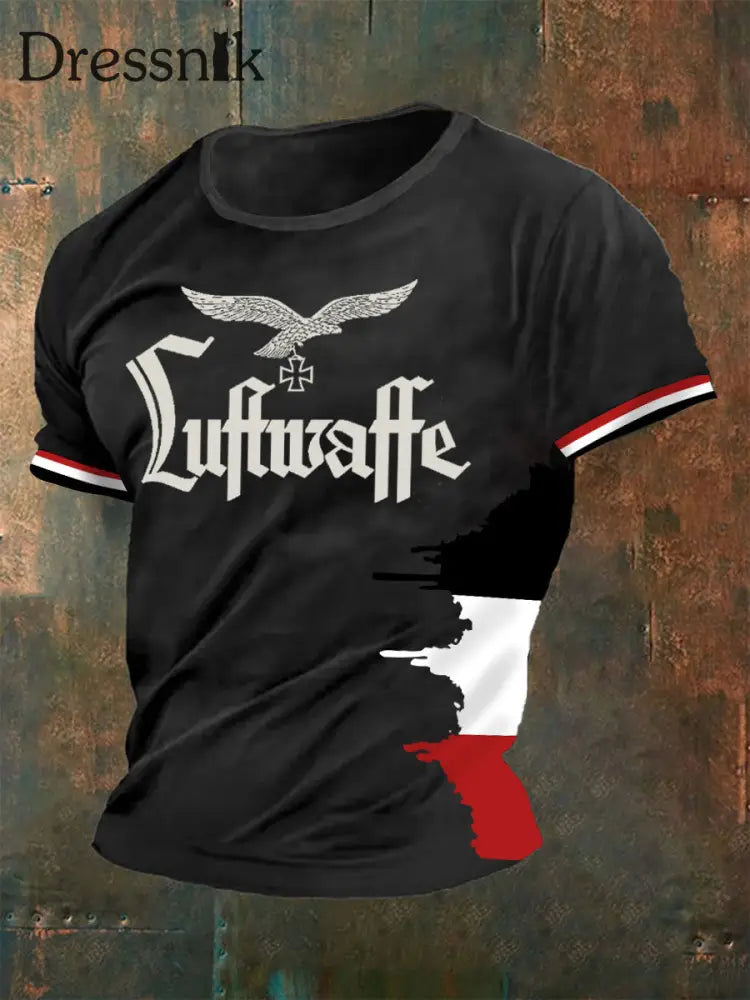 Deutschland bedrucktes T-Shirt für Männer Schwarz / S