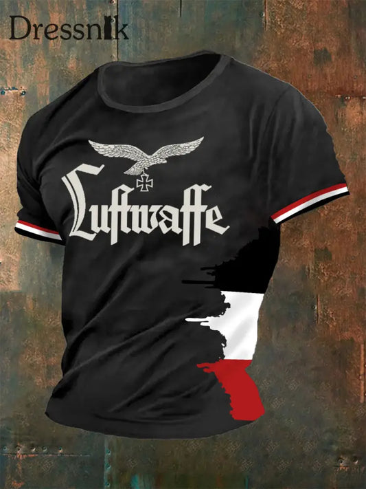 Deutschland bedrucktes T-Shirt für Männer Schwarz / S