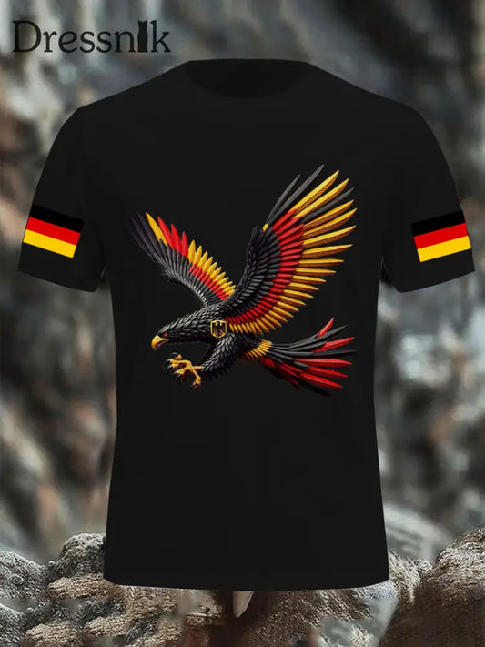 Deutschland bedrucktes T-Shirt für Männer Schwarz / S