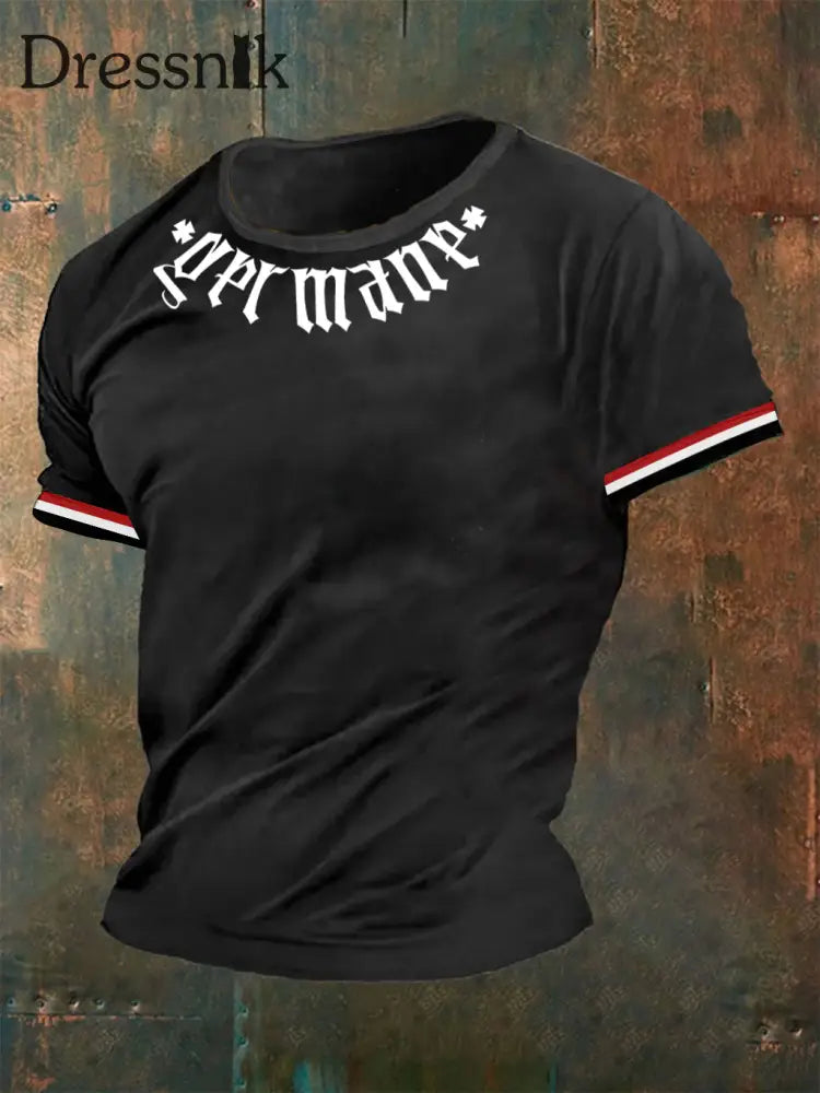 Deutschland bedrucktes T-Shirt für Männer Schwarz / S
