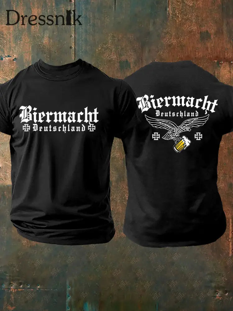 Deutschland Bier T-Shirt für Männer Schwarz / S