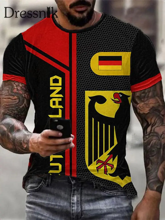 Deutschland Print T-Shirt für Männer als bild / S