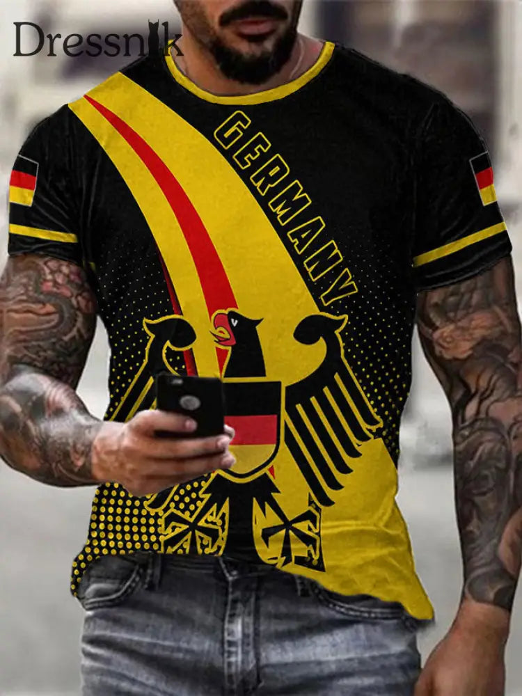 Deutschland Print T-Shirt für Männer als bild / S