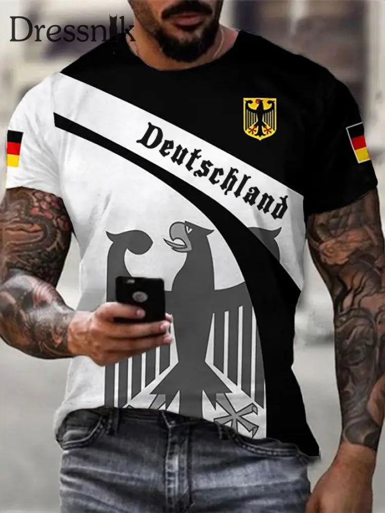 Deutschland Print T-Shirt für Männer als bild / S