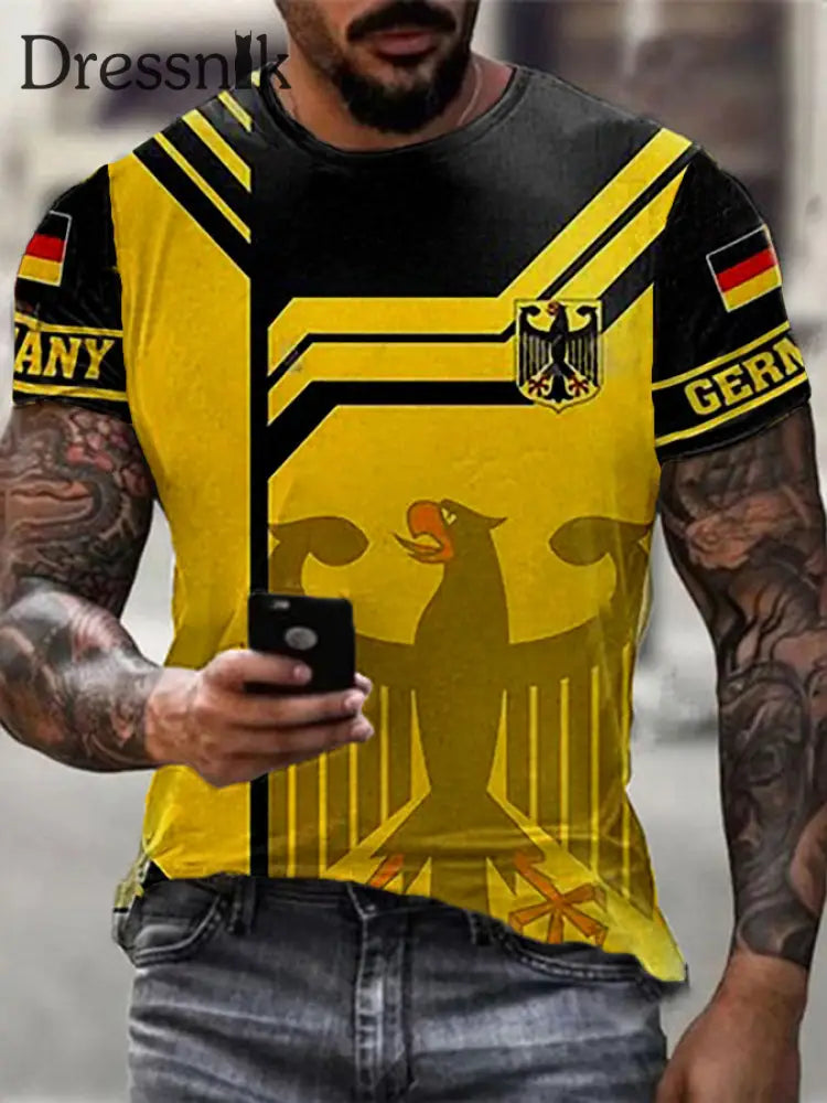 Deutschland Print T-Shirt für Männer als bild / S