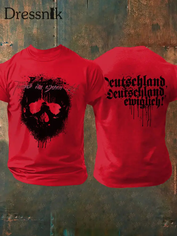 Deutschland T-Shirt für Männer Reines Rot / S