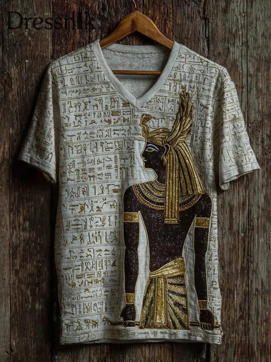 Die alte ägyptische Zivilisation der Frauen T Shirt Cremig Weiß / S