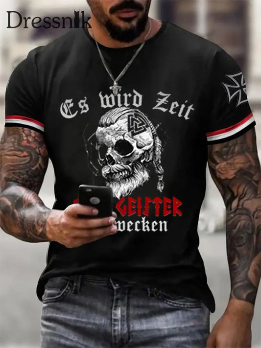 Die Männer werden Zeit die alten Geister zu rufen! T-Shirt kurze Ärmel Schwarz / S