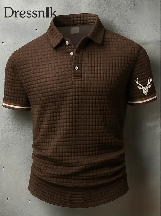 Eleganter Retro-Blumen druck V-Ausschnitt Muster Baumwoll strick Mittellänge Ärmel oberteil A / S