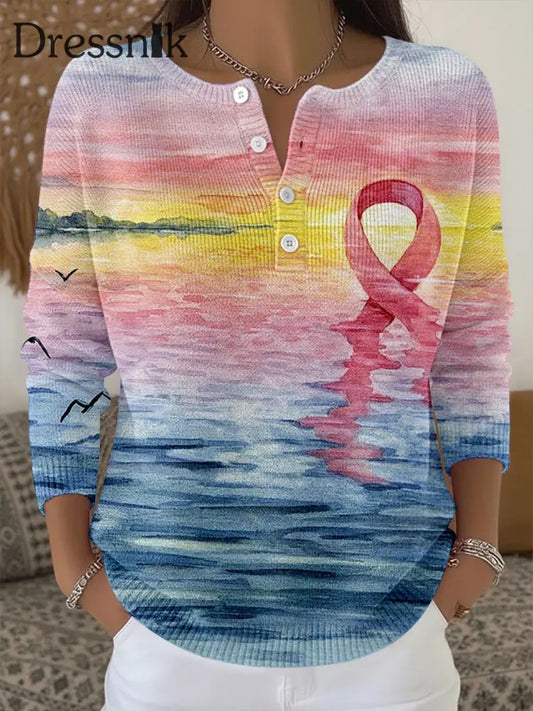 Frauen-Brustkrebs-Bewusstseins-Oberteile als bild / S