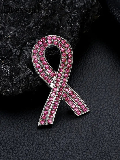 Frauen brustkrebs rosa brosche Rosa / EINS