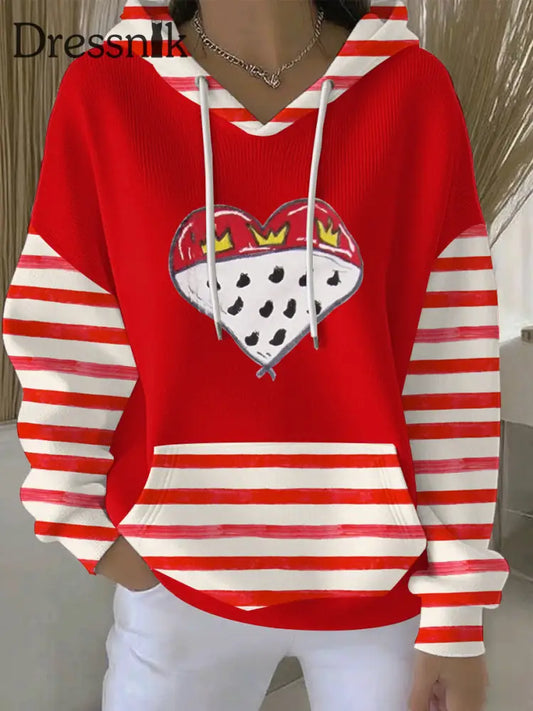 Frauen Deutschland Köln Karneval Print Casual Hoodie Rot / S