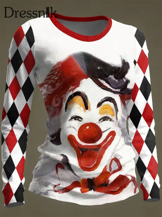 Frauen Deutschland Köln Karneval Print lässig Langarm T-Shirt als bild / S