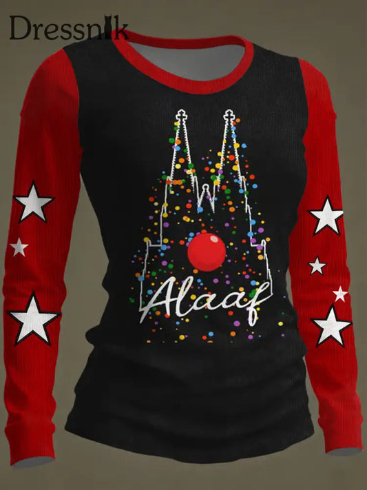 Frauen Kölner Karneval Rundhals Langarm T-Shirt als bild / S