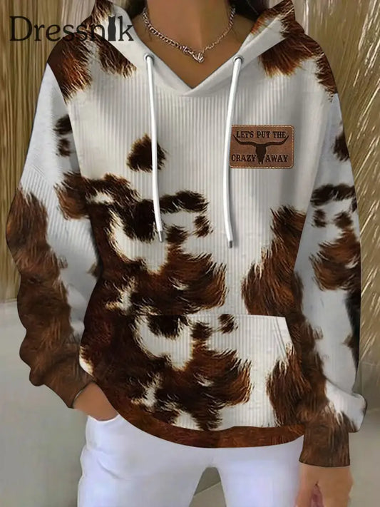 Frauen Lassen Sie uns den verrückten Weg druck Casual Hoodie setzen als bild / S