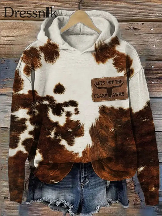 Frauen Lassen Sie uns den verrückten Weg druck Casual Hoodie setzen als bild / S
