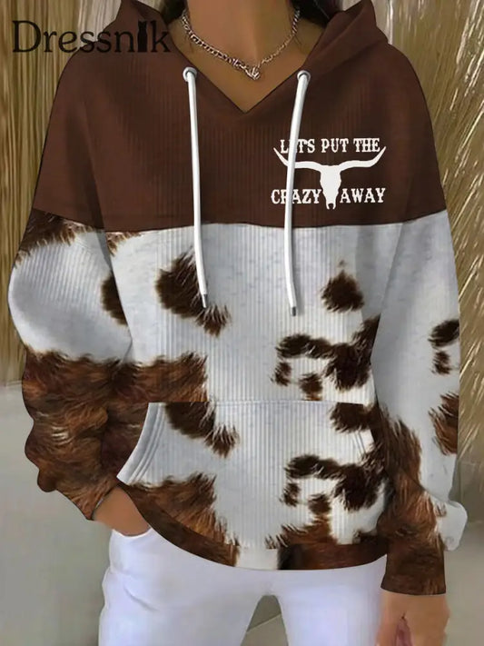 Frauen Lassen Sie uns den verrückten Weg druck Casual Hoodie setzen als bild / S