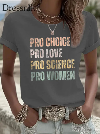 Frauen Pro Choice kurz ärmel iges T Shirt Dunkelgrau / S