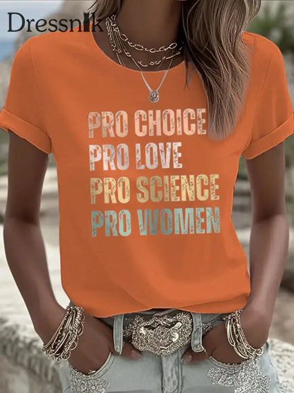 Frauen Pro Choice kurz ärmel iges T Shirt Orange / S