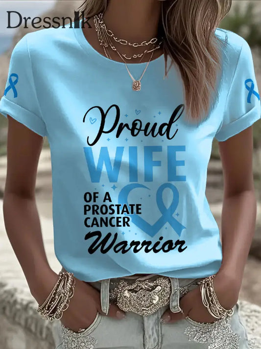Frauen Prostata krebs Bewusstsein Frau T Shirt hellblau / S