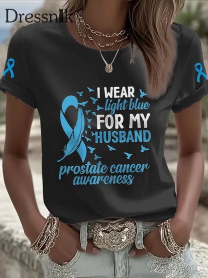 Frauen Prostata krebs Bewusstsein Frau T Shirt schwarz / S