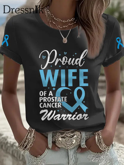 Frauen Prostata krebs Bewusstsein Frau T Shirt schwarz / S