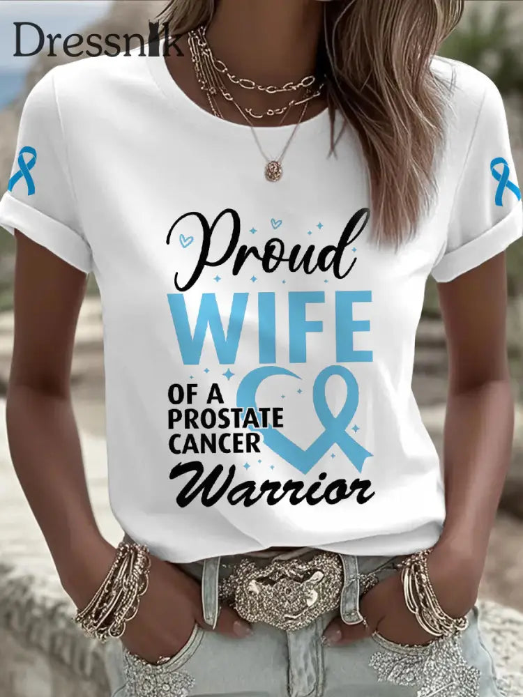 Frauen Prostata krebs Bewusstsein Frau T Shirt weiß / S