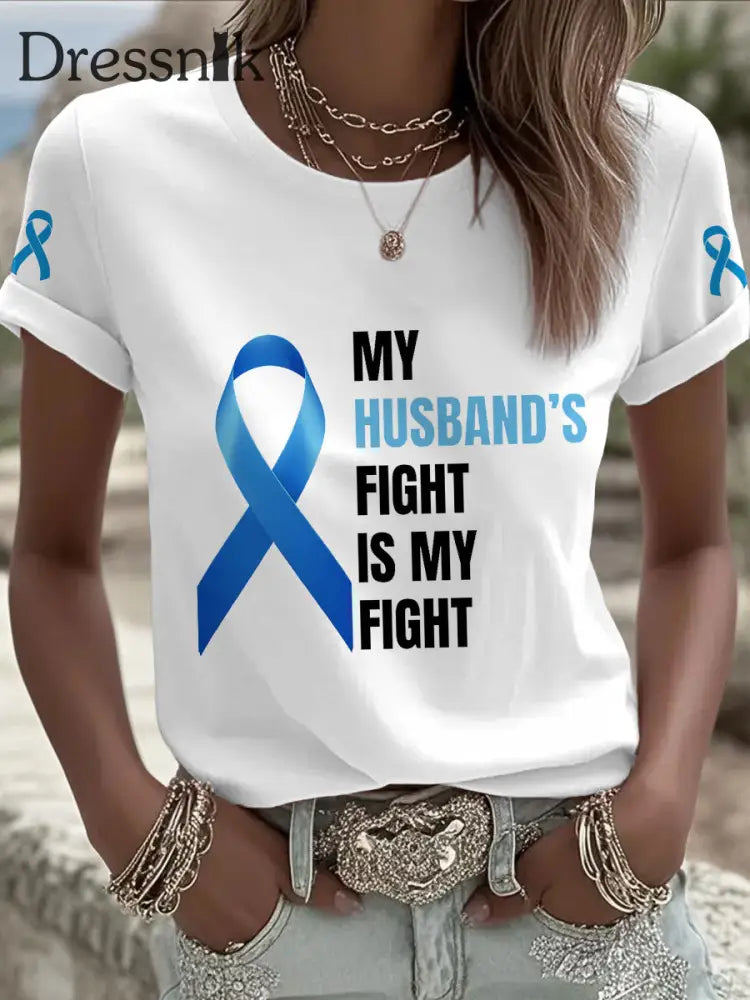 Frauen Prostata krebs Bewusstsein Frau T Shirts Weiß / S