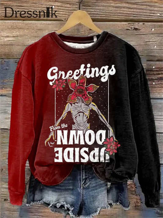 Frauen-TV-Show Inspiriert Stranger Weihnachten Sweatshirt als bild / S