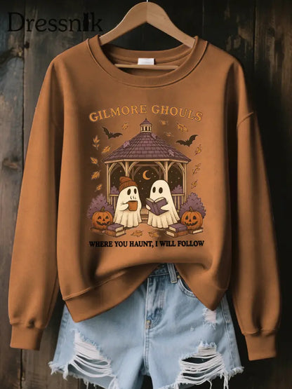 Frauen wo Sie verfolgen werde ich dem Druck folgen Sweatshirt Braun / S