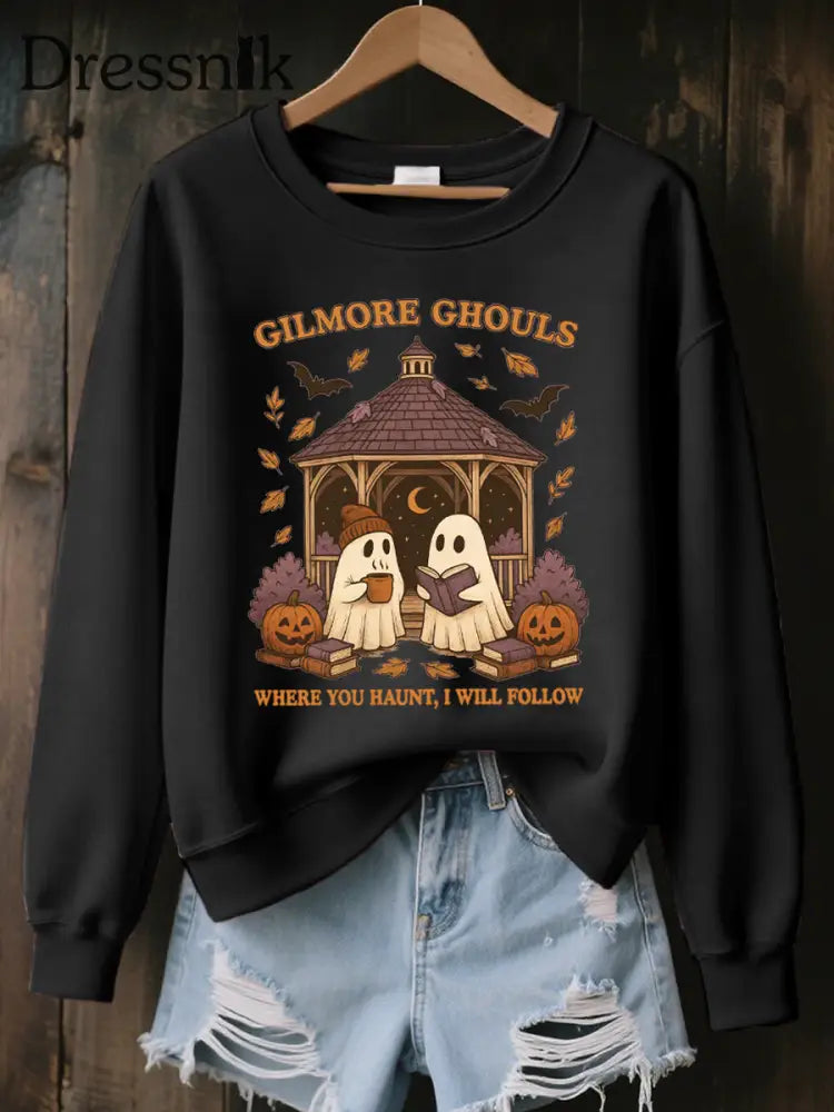 Frauen wo Sie verfolgen werde ich dem Druck folgen Sweatshirt Schwarz / S