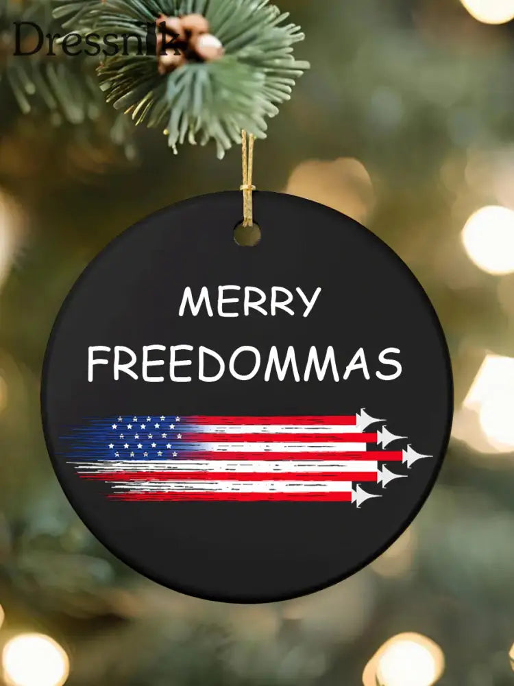 Frohe Freiheit liche Acryl dekorative Ornament Schwarz / EINS