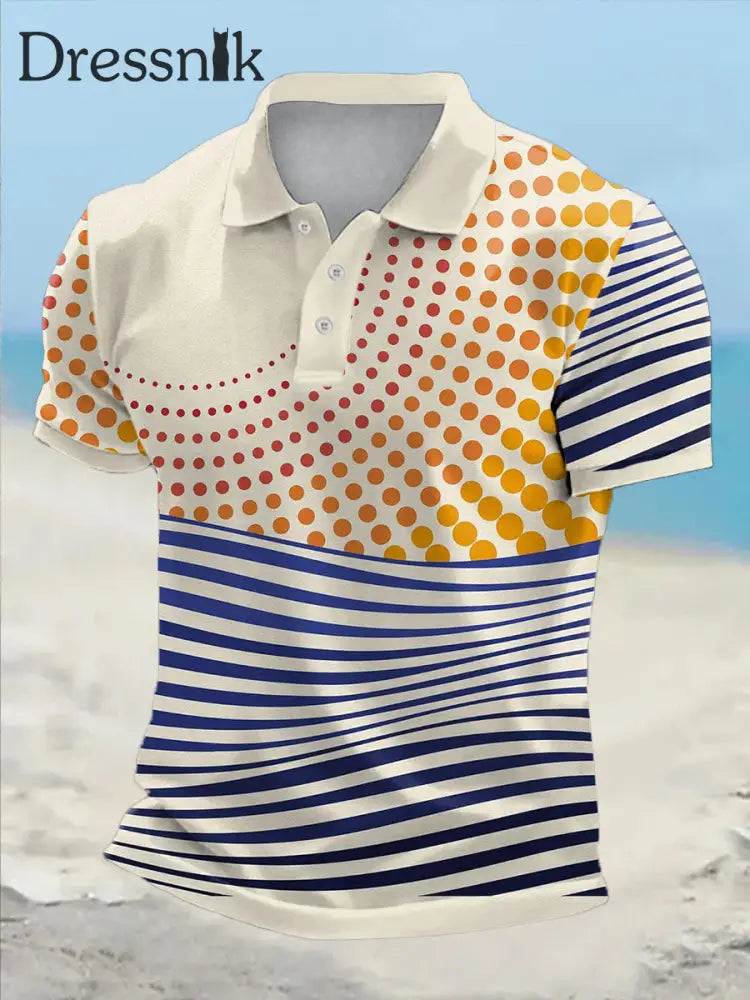 Gedruckte lässige Herren-Tops im lustigen Urlaubs stil blau / S
