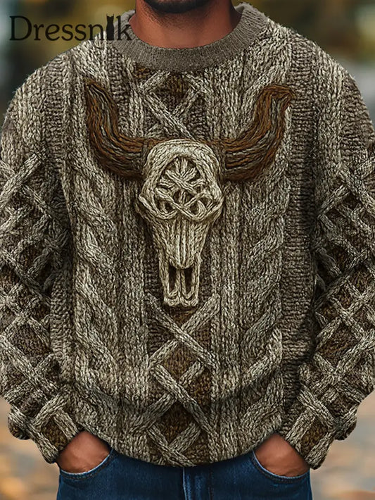 Gemütlicher Pullover im westlichen Stil für Herren als bild / S