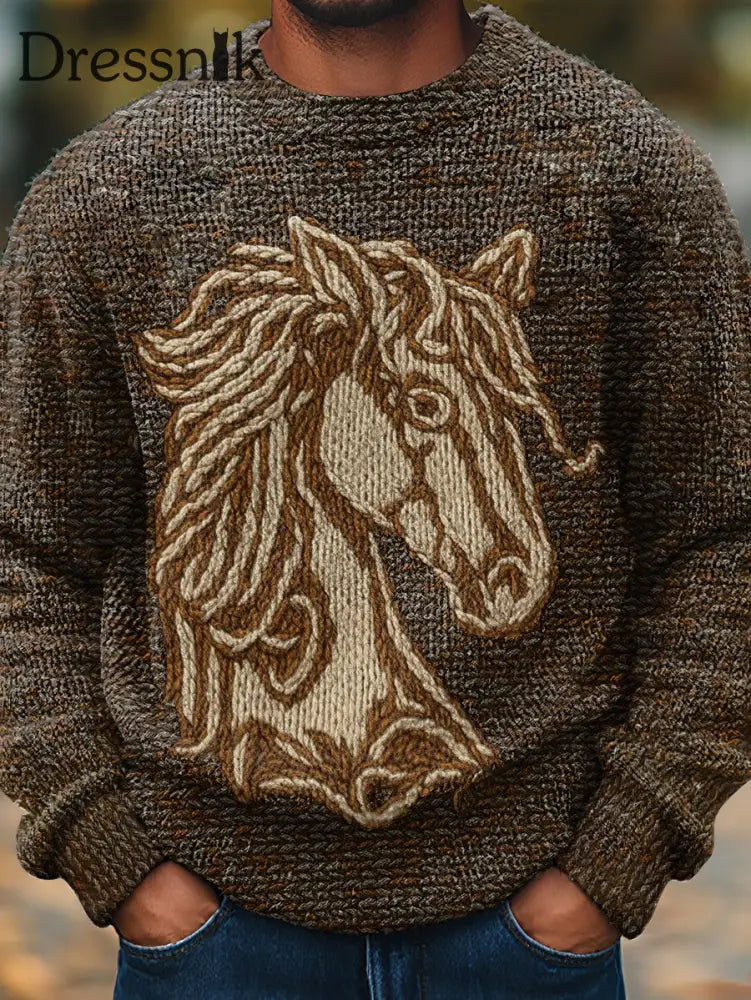 Gemütlicher Pullover im westlichen Stil für Herren als bild / S