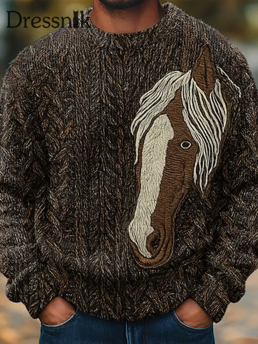 Gemütlicher Pullover im westlichen Stil für Herren als bild / S