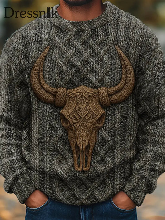 Gemütlicher Pullover im westlichen Stil für Herren als bild / S