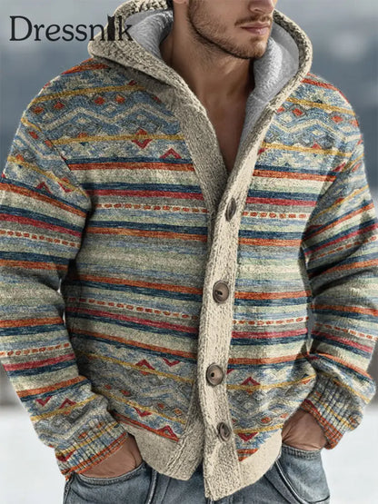 Geometrische Kunst Cardigan Herren bekleidung als bild / S
