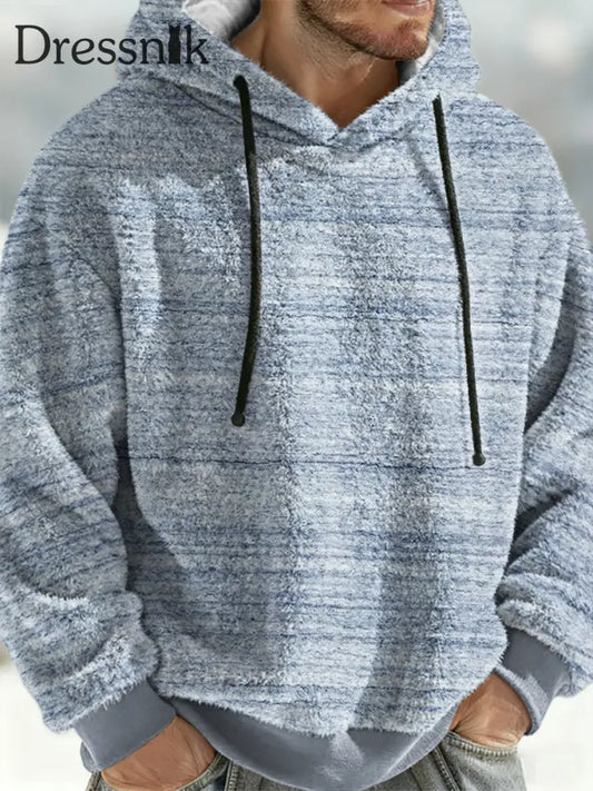 Geometrische Kunst Flanell Hoodie für Männer hellblau / S